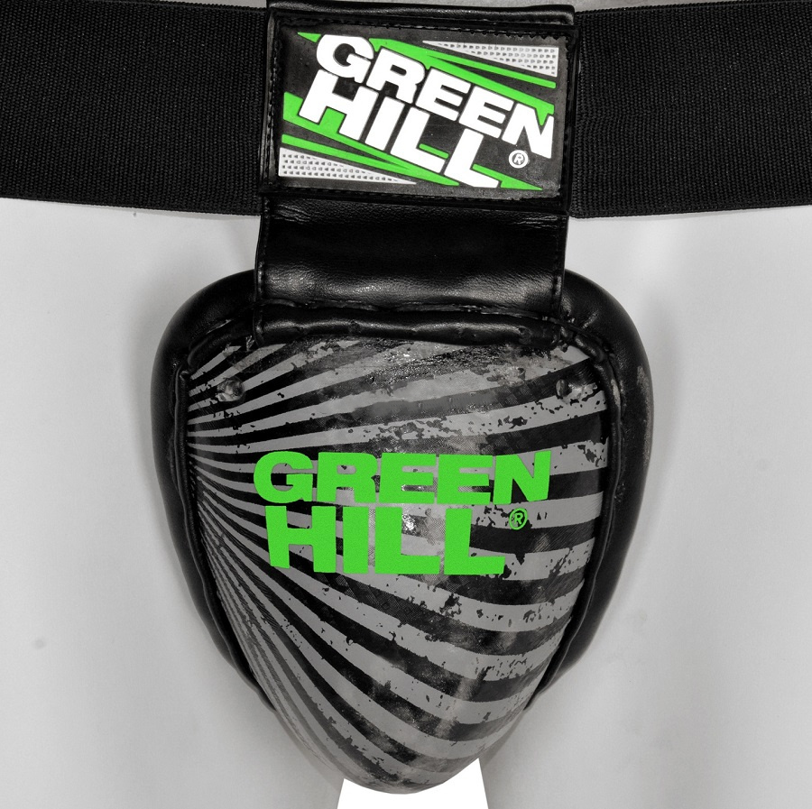  Защита паха GREEN HILL для тайского бокса IRON черная 