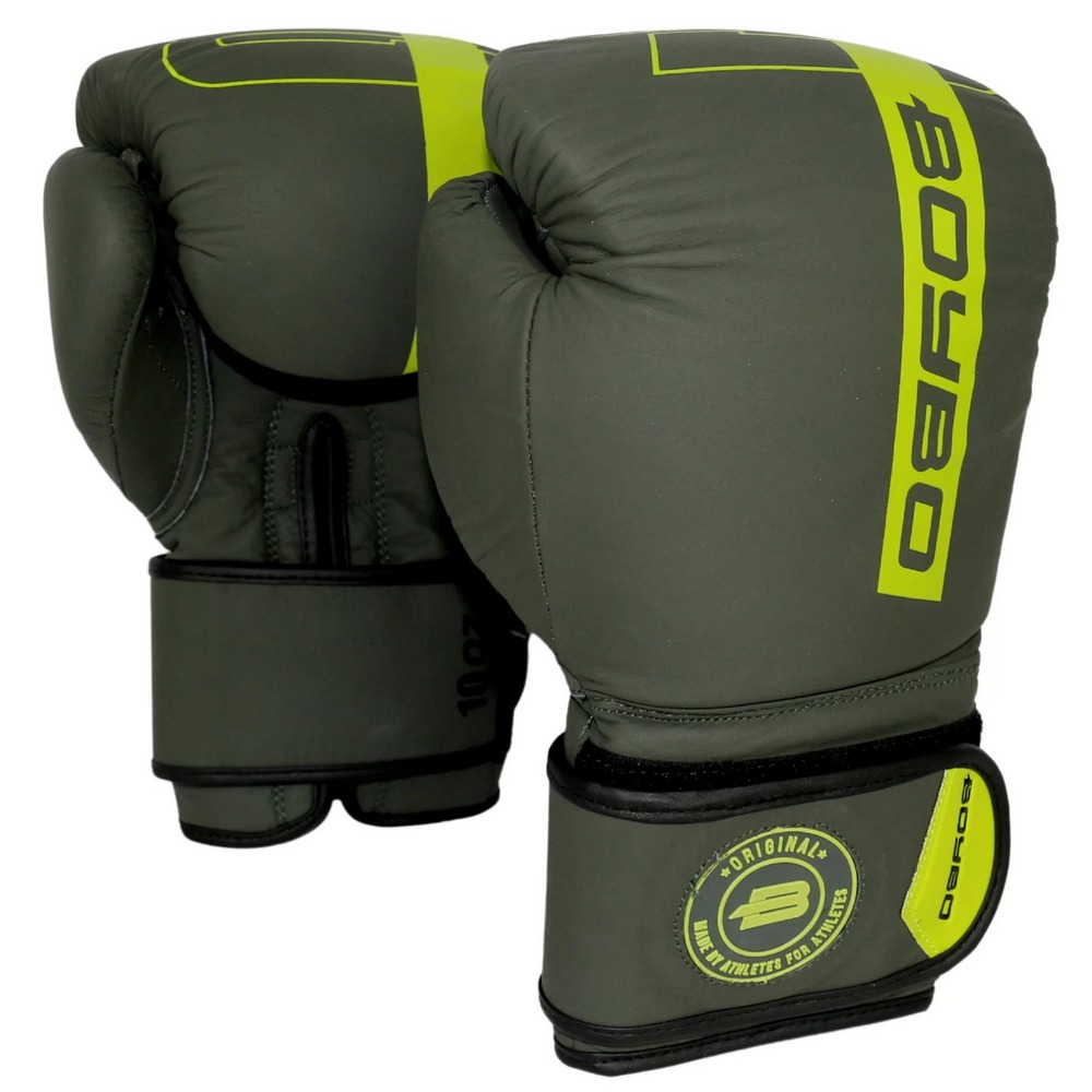  Боксерские перчатки BoyBo Fusion зеленые 