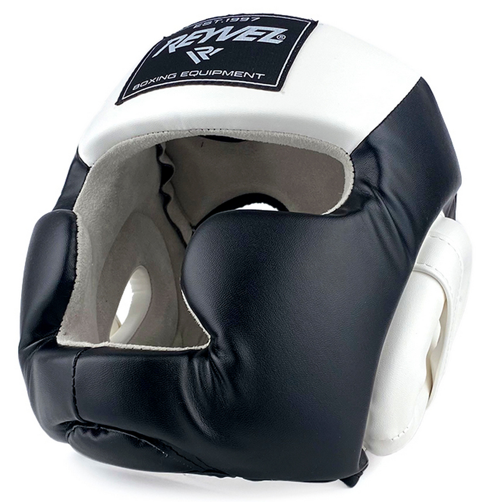  Шлем Reyvel тренировочный Full Face черно белый 