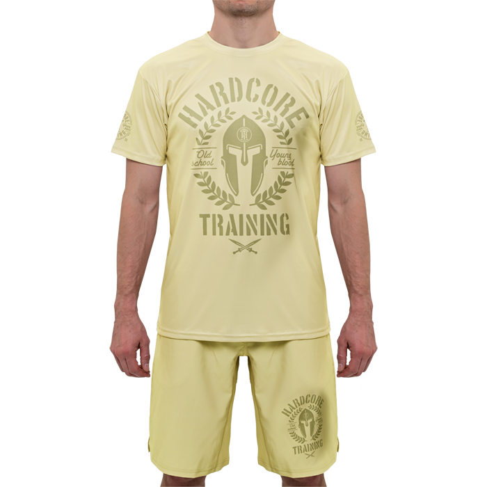  Тренировочная футболка Hardcore Training Helmet Sand 