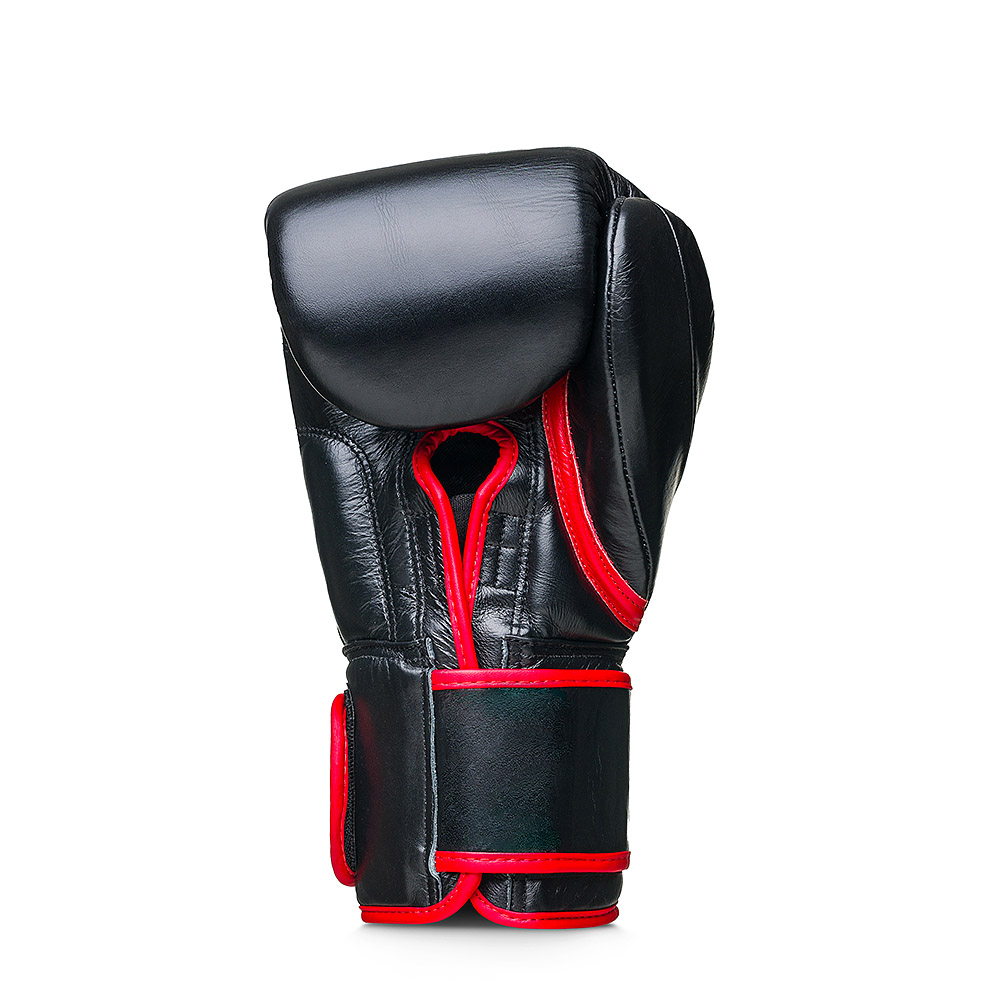  Боксерские перчатки LEADERS HERO черно красные 