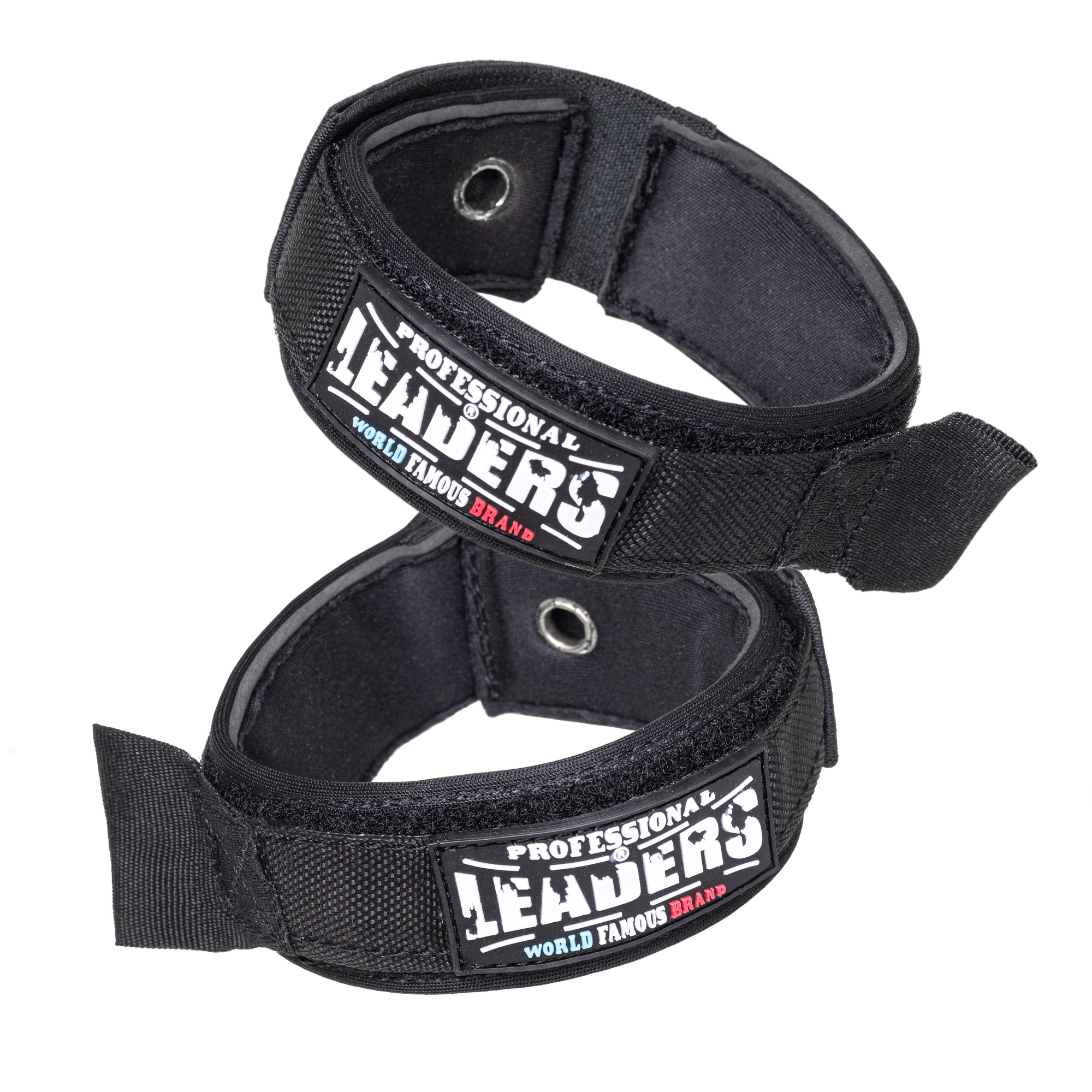  Перчатки боксерские LEADERS LS на шнуровке BK/RD 