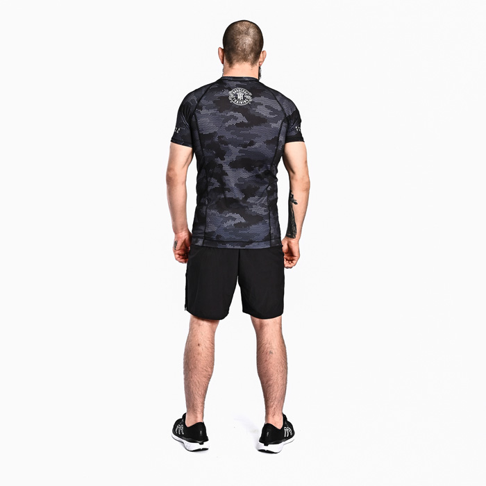 Рашгард Hardcore Training Hexagon Camo SS — фото