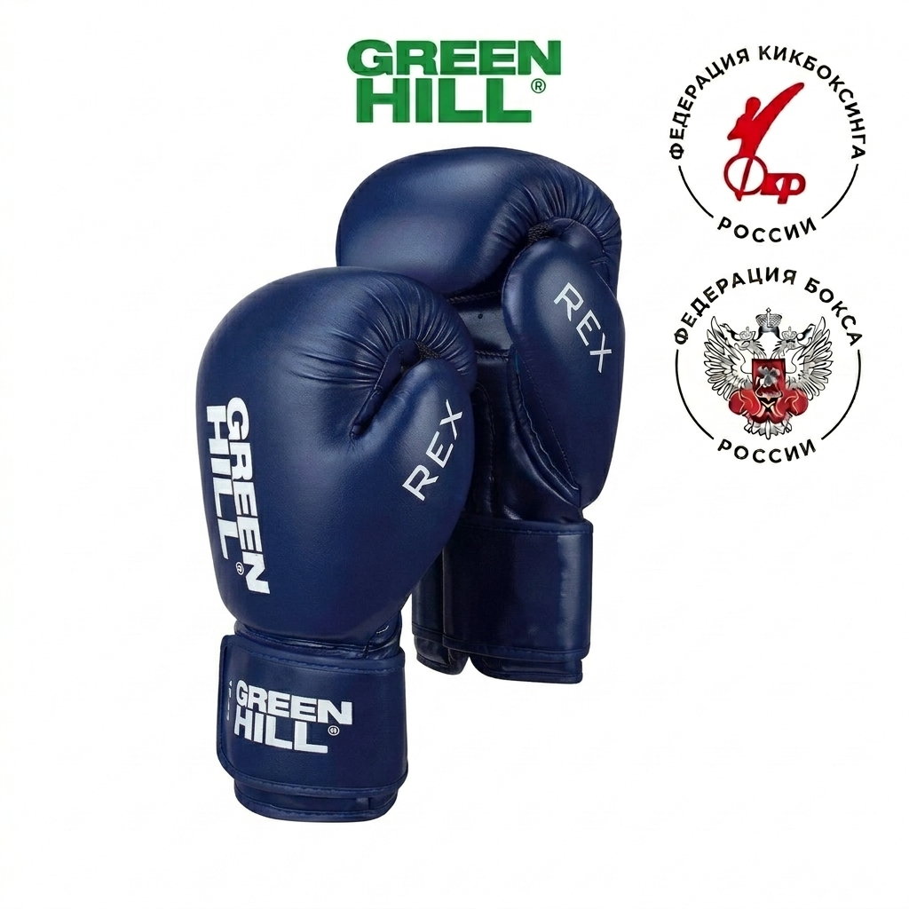  Боксерские перчатки GREEN HILL REX синие 