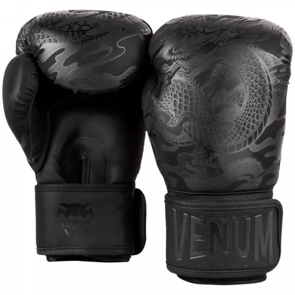  Боксерские перчатки Venum Dragon's Flight черные 