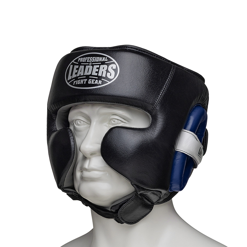  Шлем боксерский LEADERS LITE BK/BL 