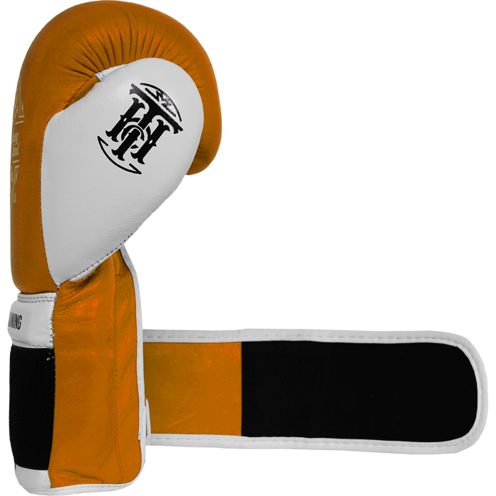  Боксерские перчатки Hardcore Training Premium Mustard/White 