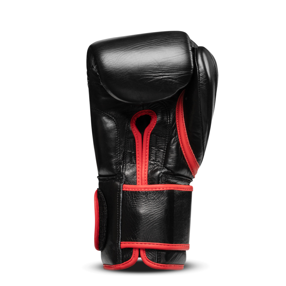  Боксерские перчатки LEADERS HERO черно красные 