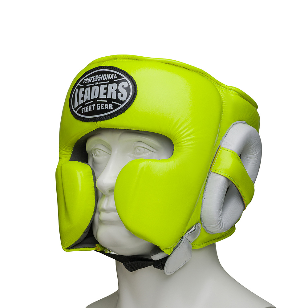  Шлем боксерский LEADERS MEX FANCY GN/WH 