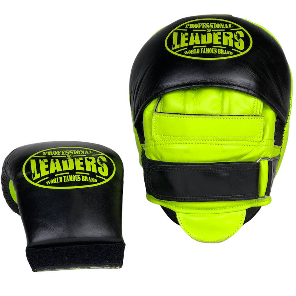  Лапы тренерские LEADERS DUAL BK/GN 