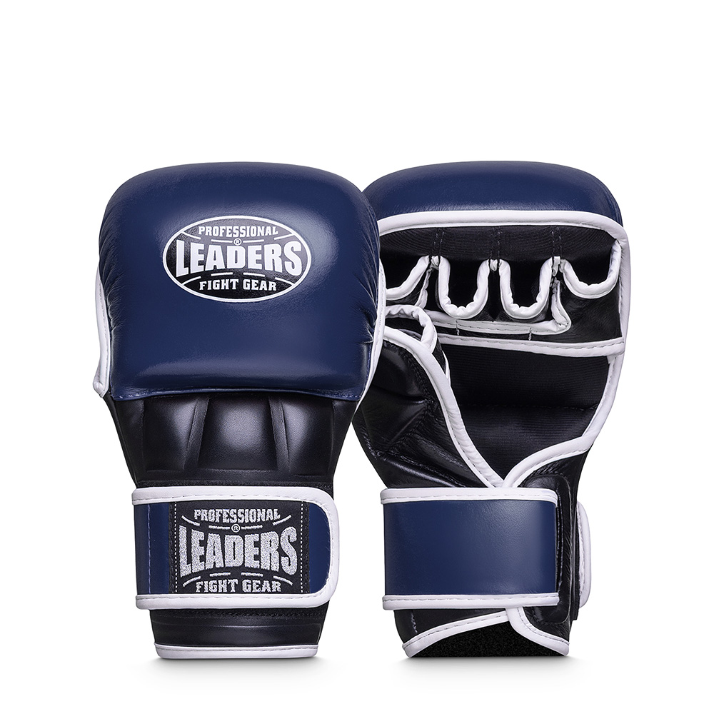  Перчатки MMA LEADERS SPARRING BL/BK 