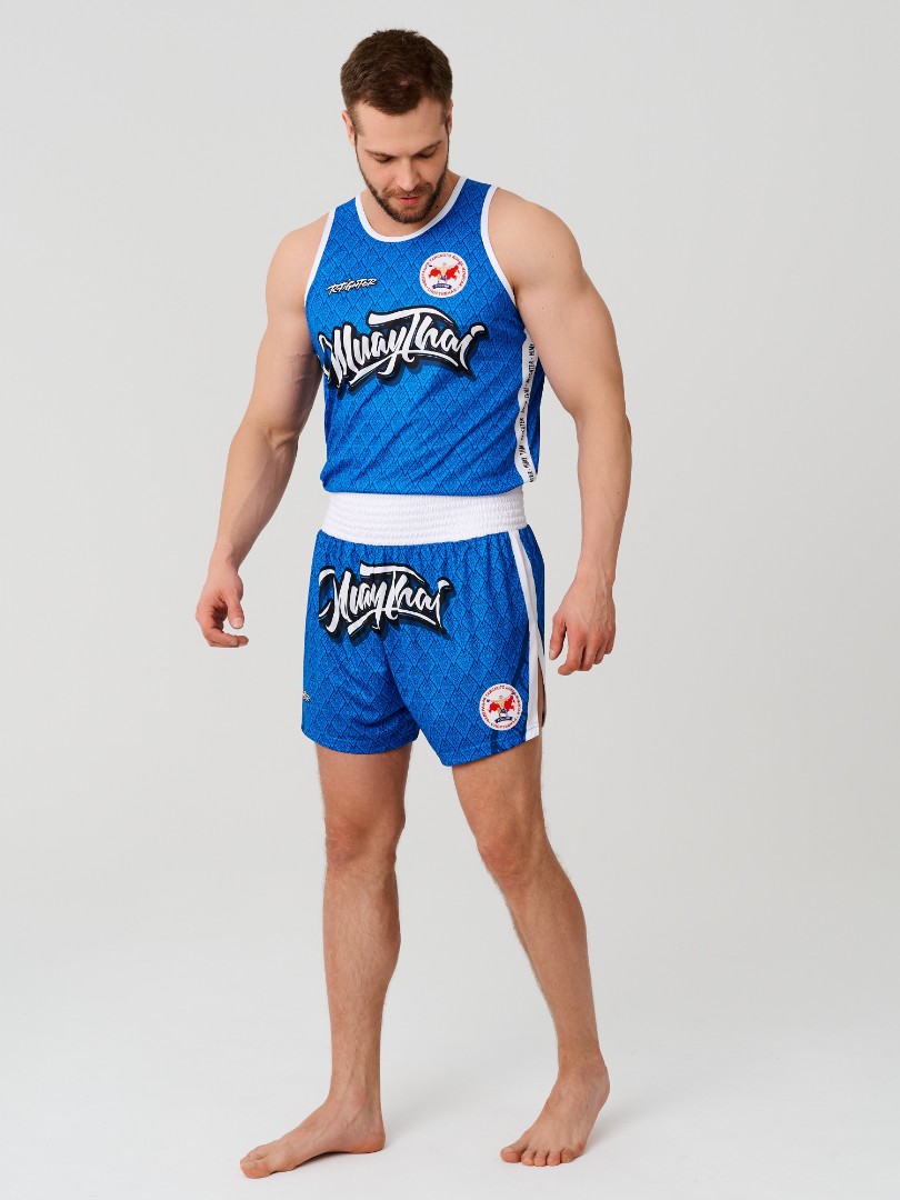  Майка тренировочная RFighter ФТБР-MT синяя 