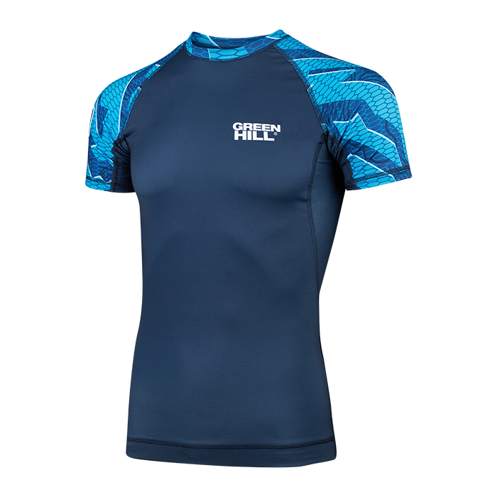  Рашгард GREEN HILL СОЮЗ ММА РОССИИ MMU-035 Синий 