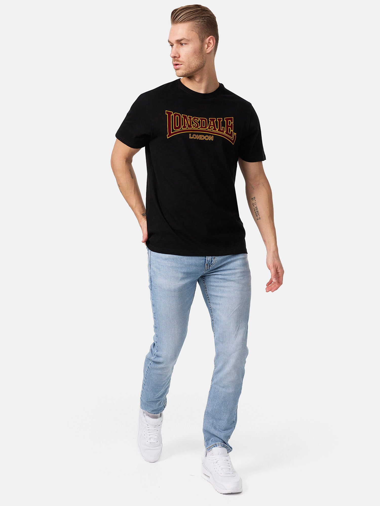  Футболка мужская LONSDALE CLASSIC Black 