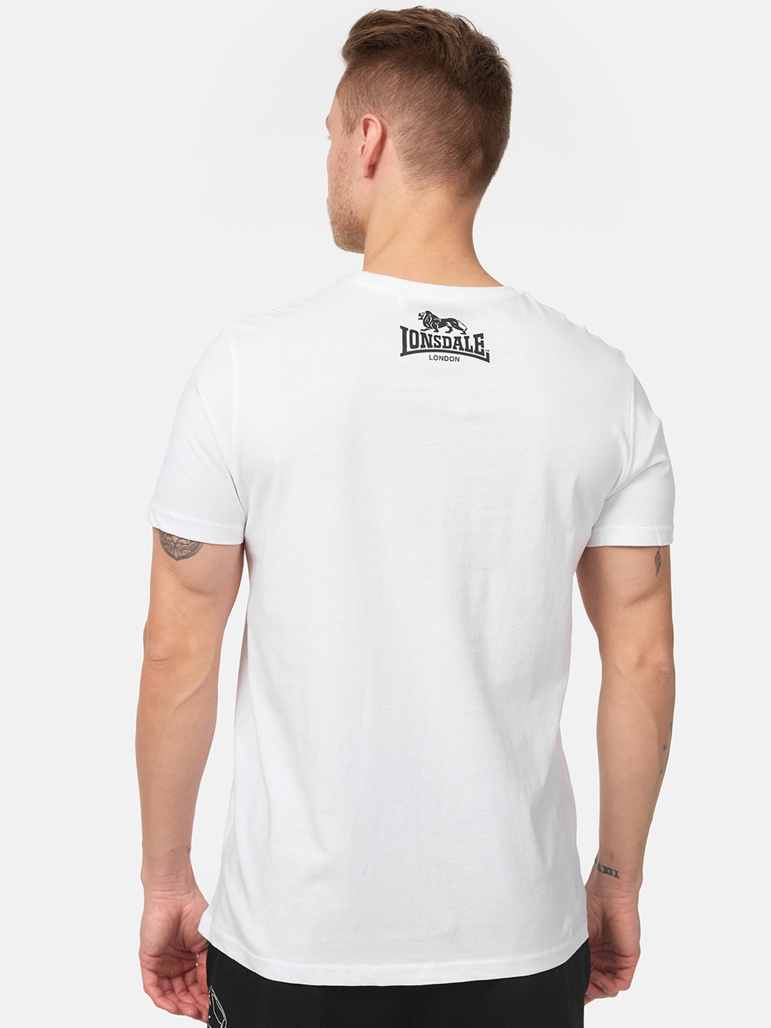  Футболка мужская LONSDALE LOGO белая 