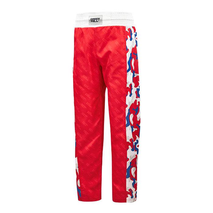  Брюки для кикбоксинга GREEN HILL KBT-2089 красные 