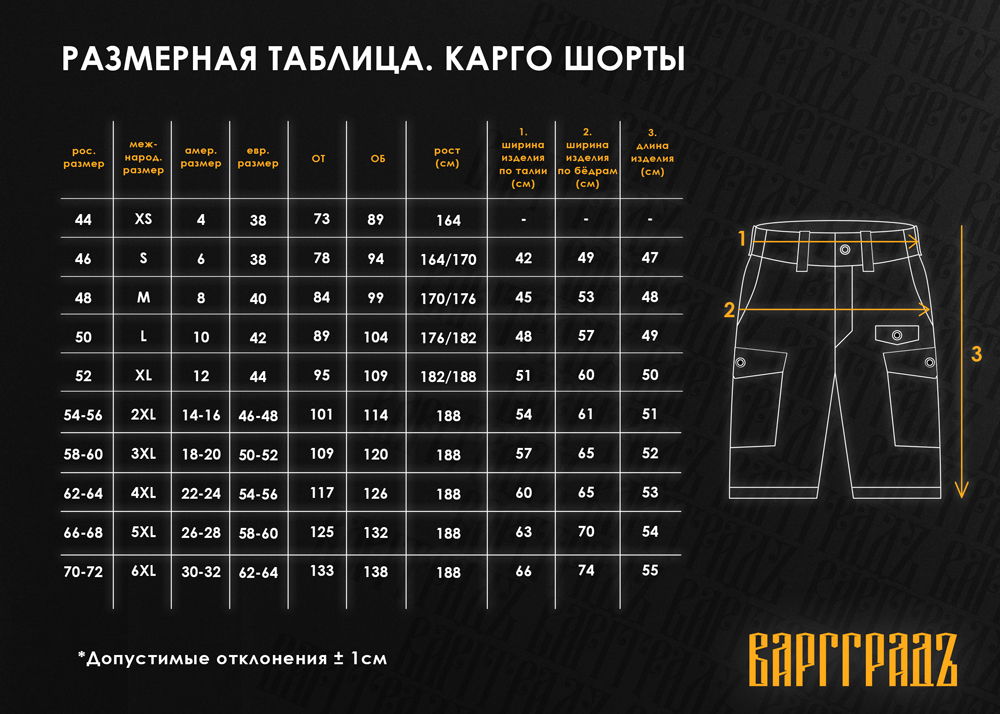  Шорты Карго Варгградъ Рип-Стоп Woodland 
