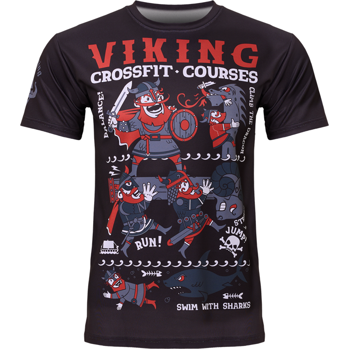  Тренировочная футболка Hardcore Training Viking Crossfit Black 