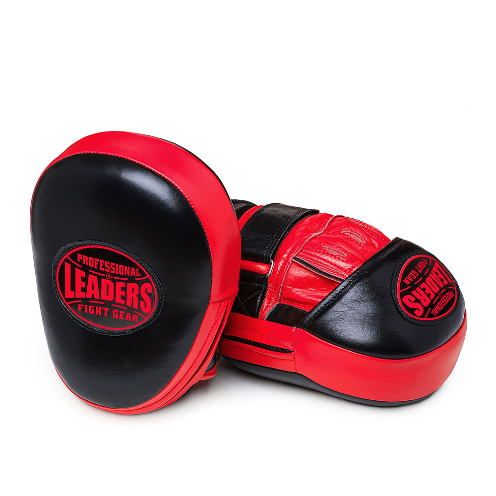  Лапы тренерские LEADERS CURVED BK/RD 