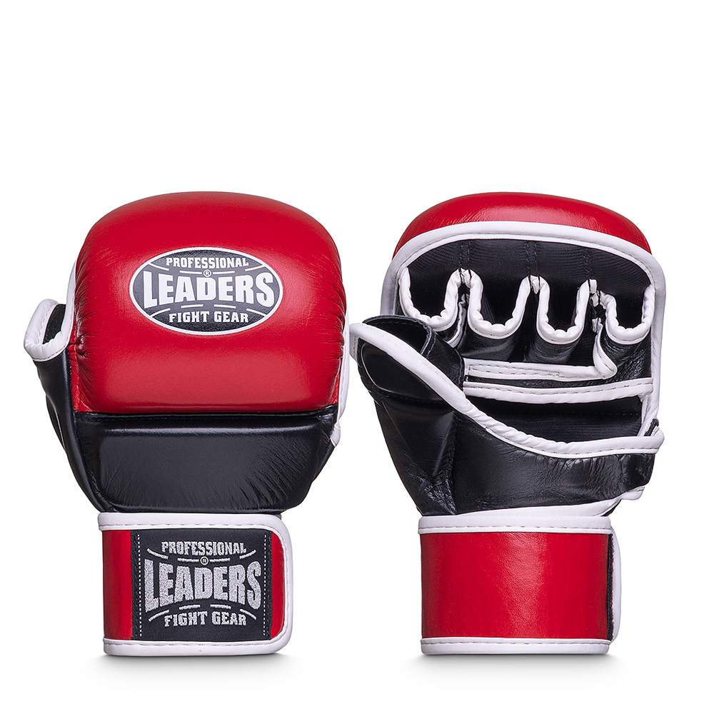  Перчатки MMA LEADERS HYBRID RD/BK 