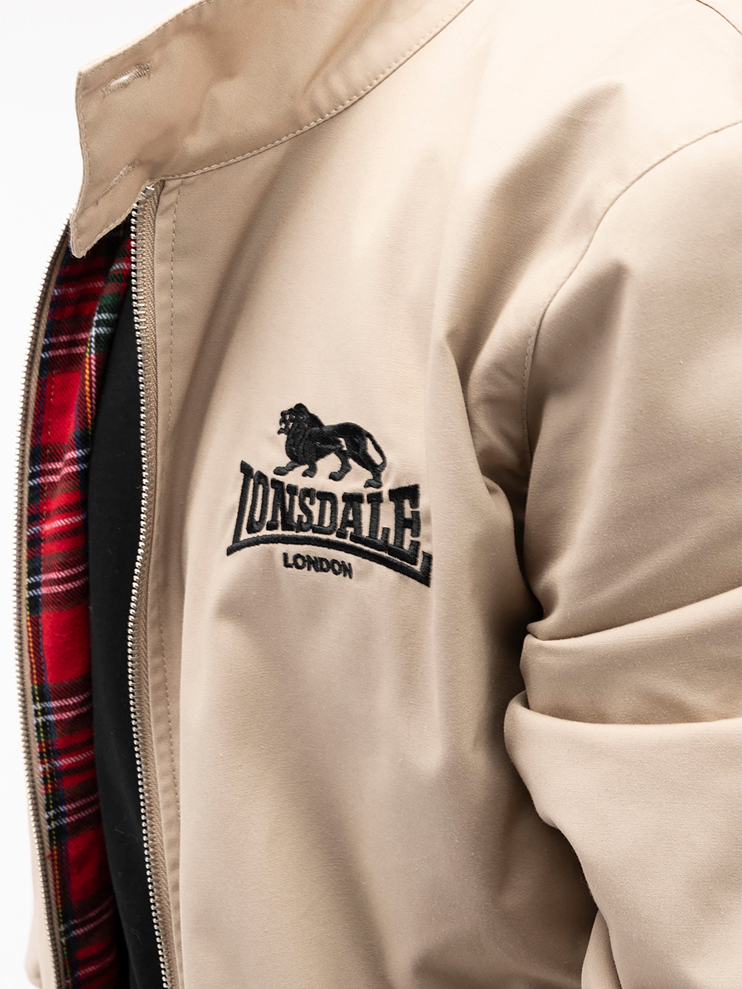  Куртка Харрингтон LONSDALE CLASSIC Sand бежевая 
