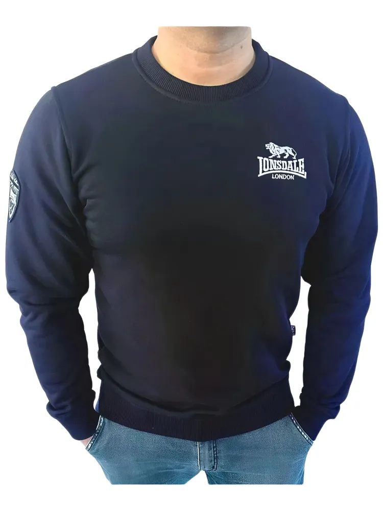  Свитшот Lonsdale BK Small Logo темно синий 