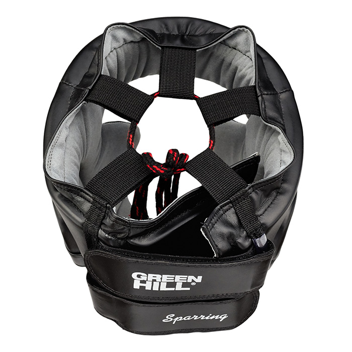  Боксерский шлем GREEN HILL SPARRING черный 