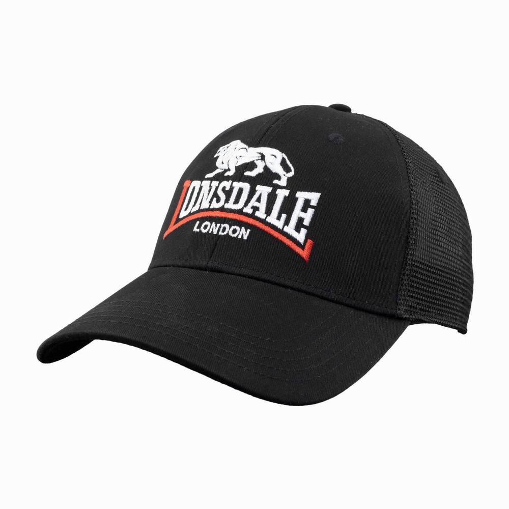  Бейсболка Lonsdale Ashley черная сетка 