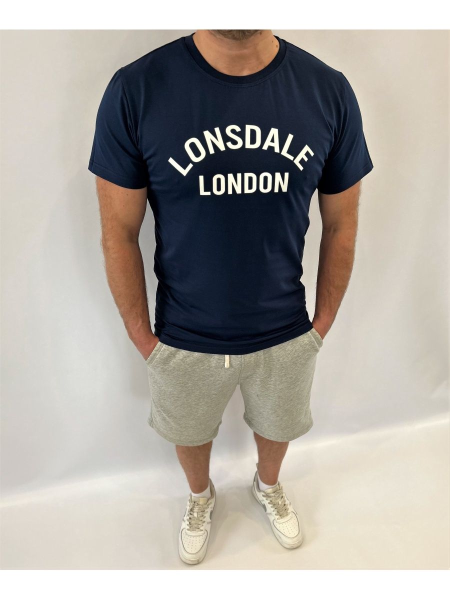 Футболка Lonsdale BRADFIELD синяя — фото