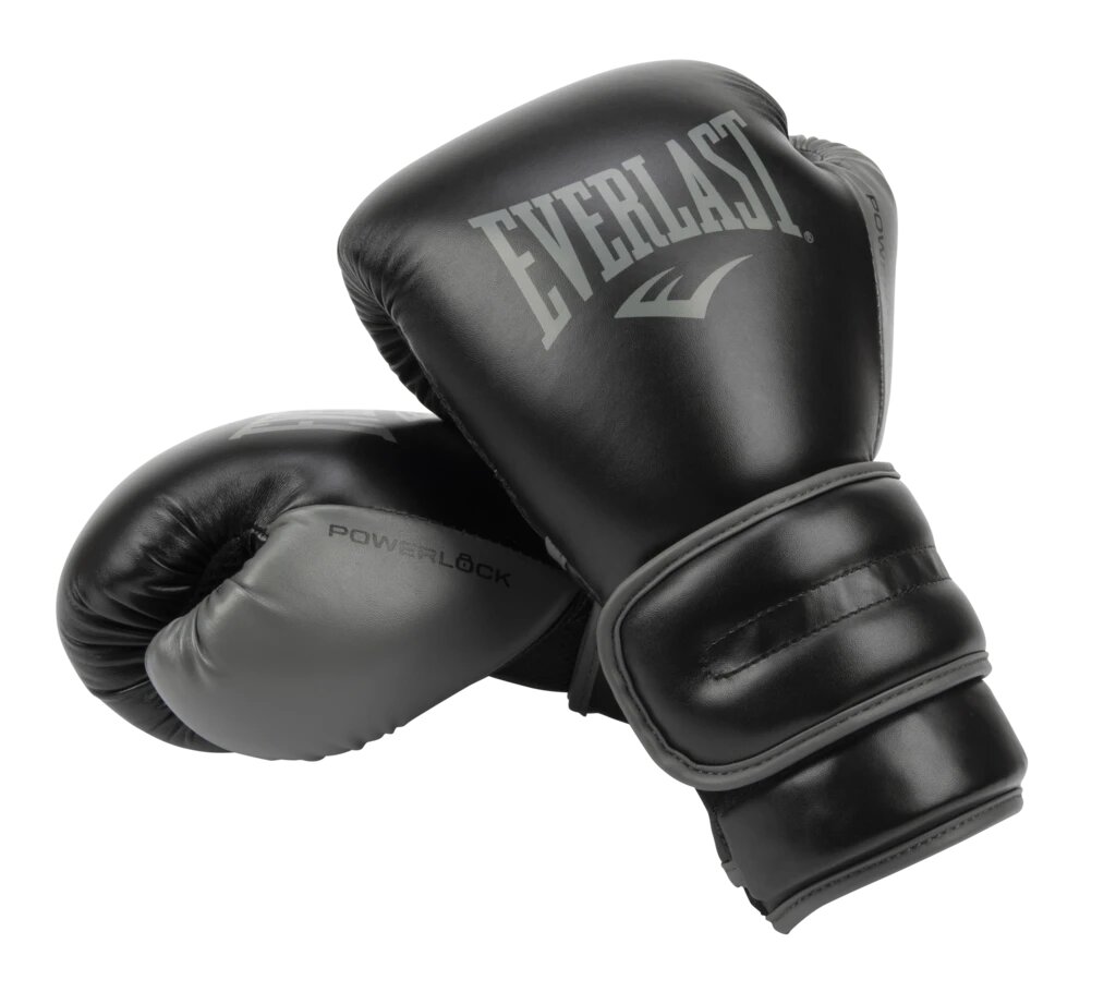  Боксерские перчатки Everlast Powerlock PU 2 черные 