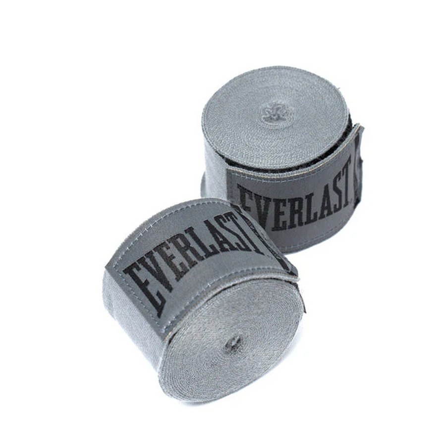 Боксерские бинты Everlast Elite серые 