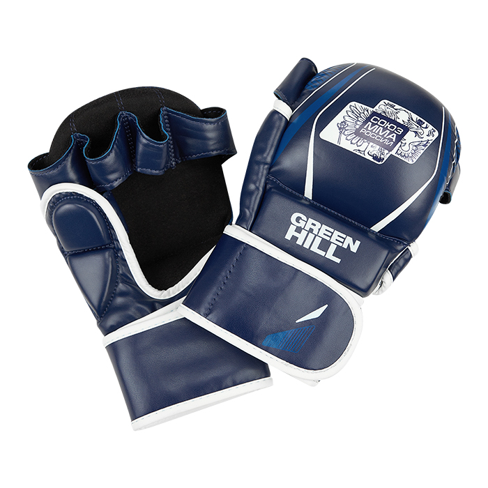  Перчатки GREEN HILL СОЮЗ MMA РОССИИ синие 