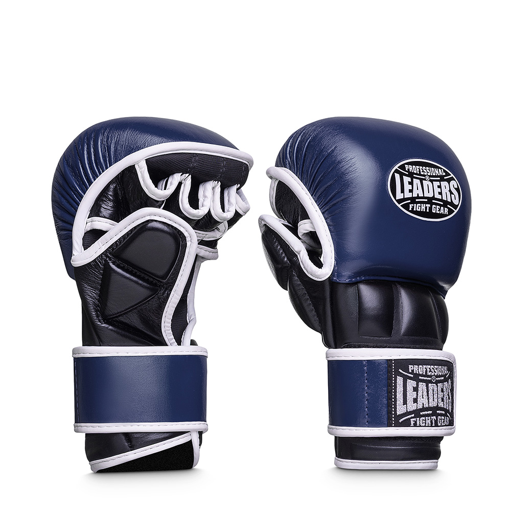  Перчатки MMA LEADERS SPARRING BL/BK 