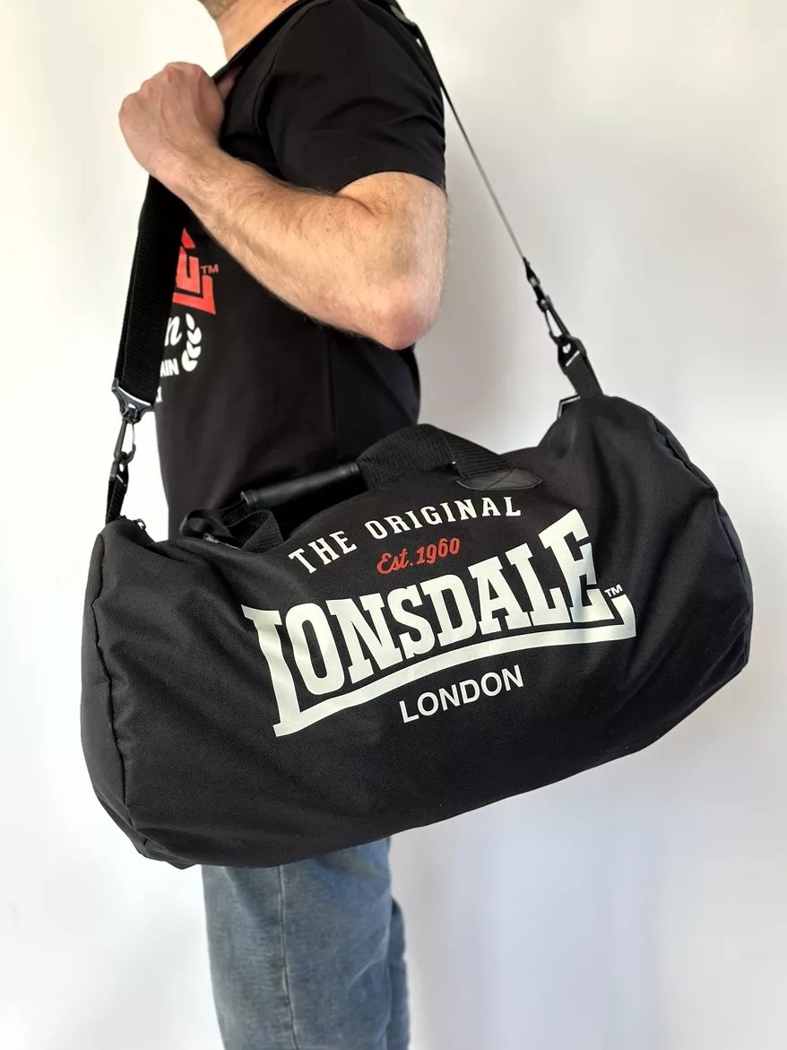  Сумка Lonsdale Big Barrel Bag черная 