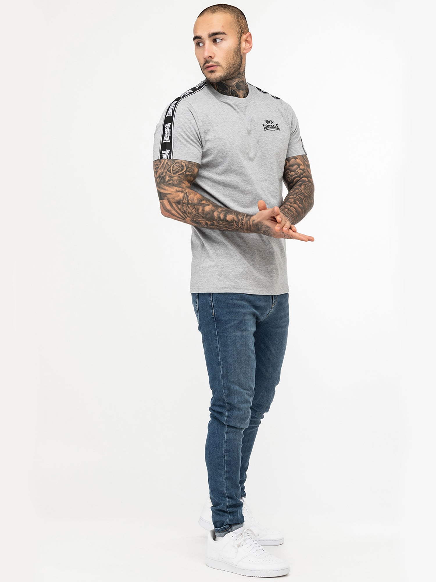  Футболка LONSDALE BRINDISTER Marl Grey 