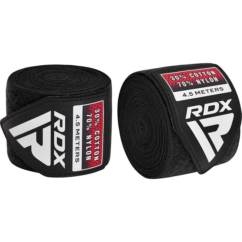  Бинты боксерские RDX эластичные 4.5 m черные 