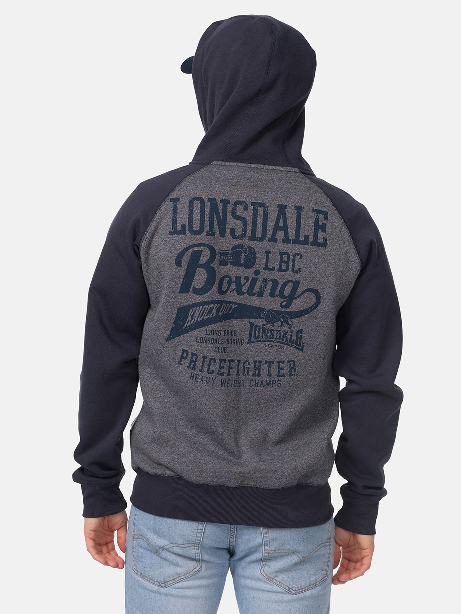  Толстовка LONSDALE SLOUGH, цвет Navy 