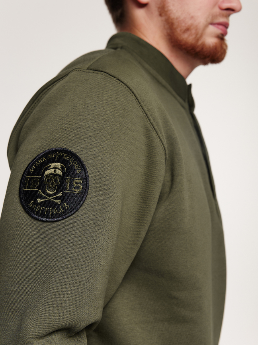  Свитшот гимнастёрка Варгградъ 1915 хаки с начёсом  