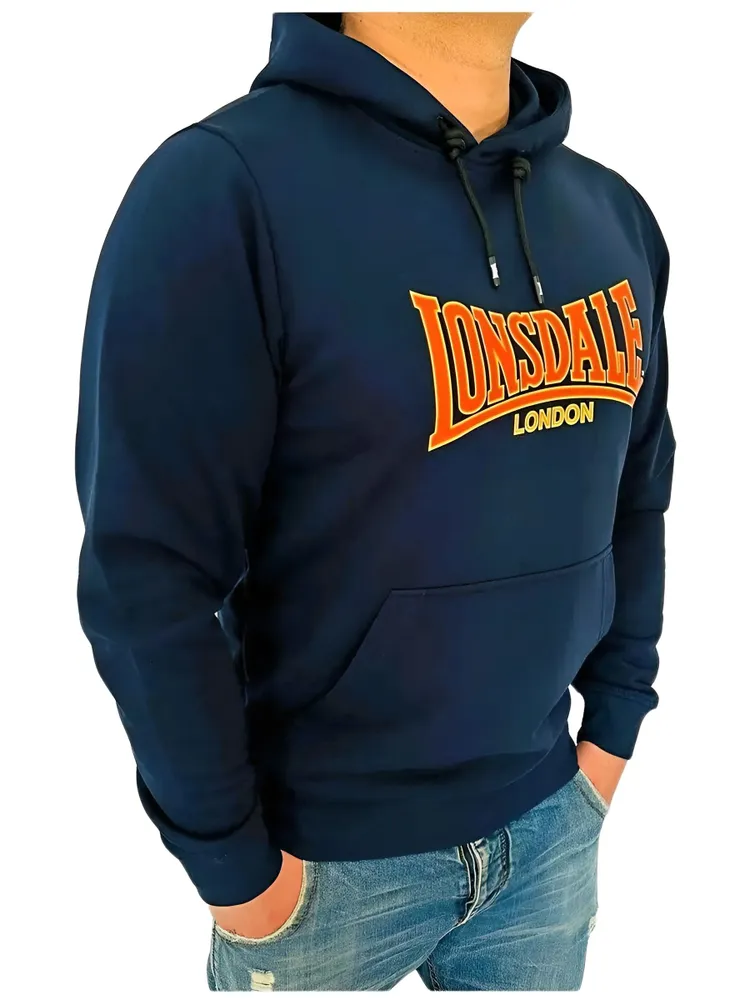  Худи Lonsdale Overlord темно синие 