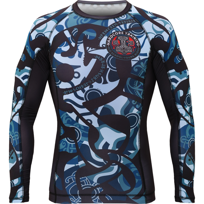  Рашгард Hardcore Training Nordic Ornament Black/Gray LS 