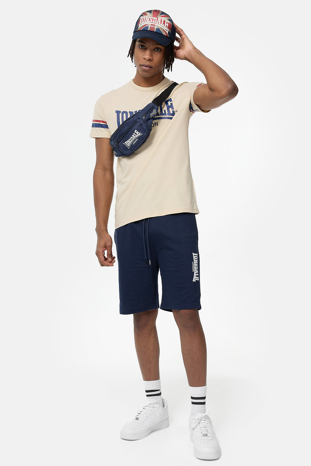  Сумка поясная Lonsdale HIP Black olive 