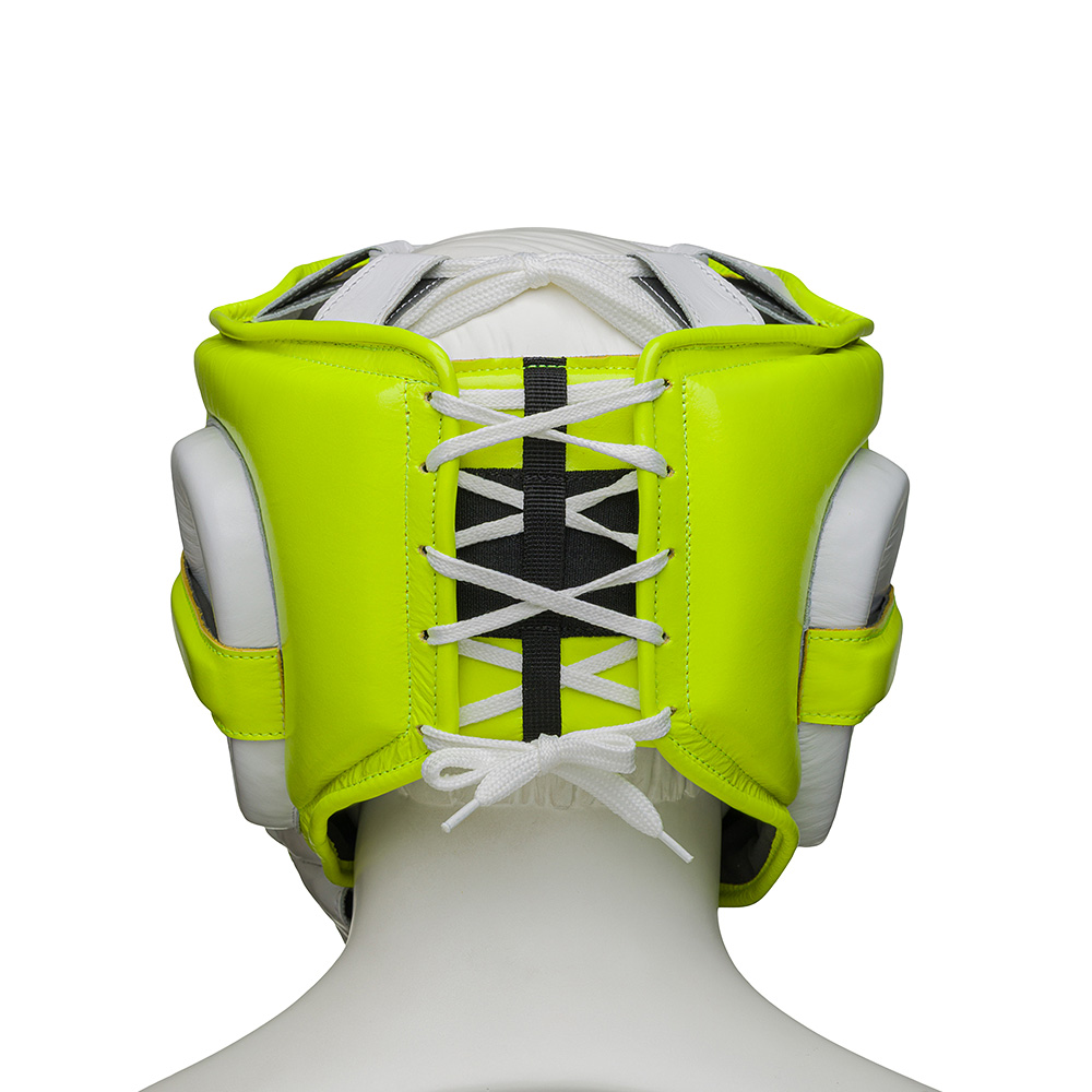  Шлем боксерский LEADERS MEX FANCY GN/WH 