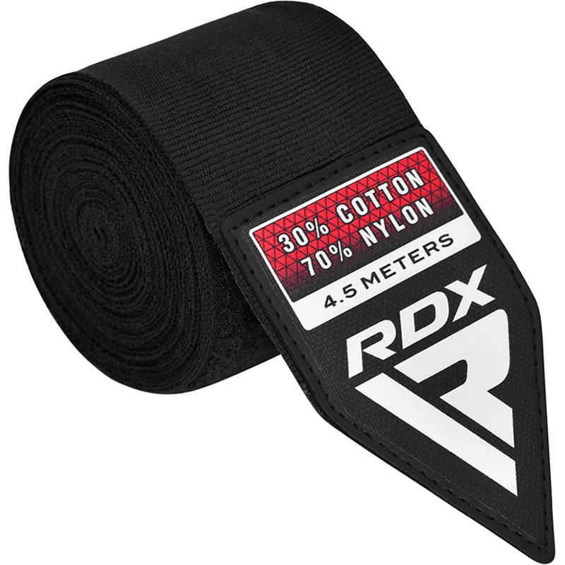  Бинты боксерские RDX эластичные 4.5 m черные 