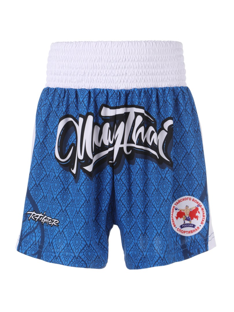  Тайские шорты RFighter ФТБР-МТ синие 