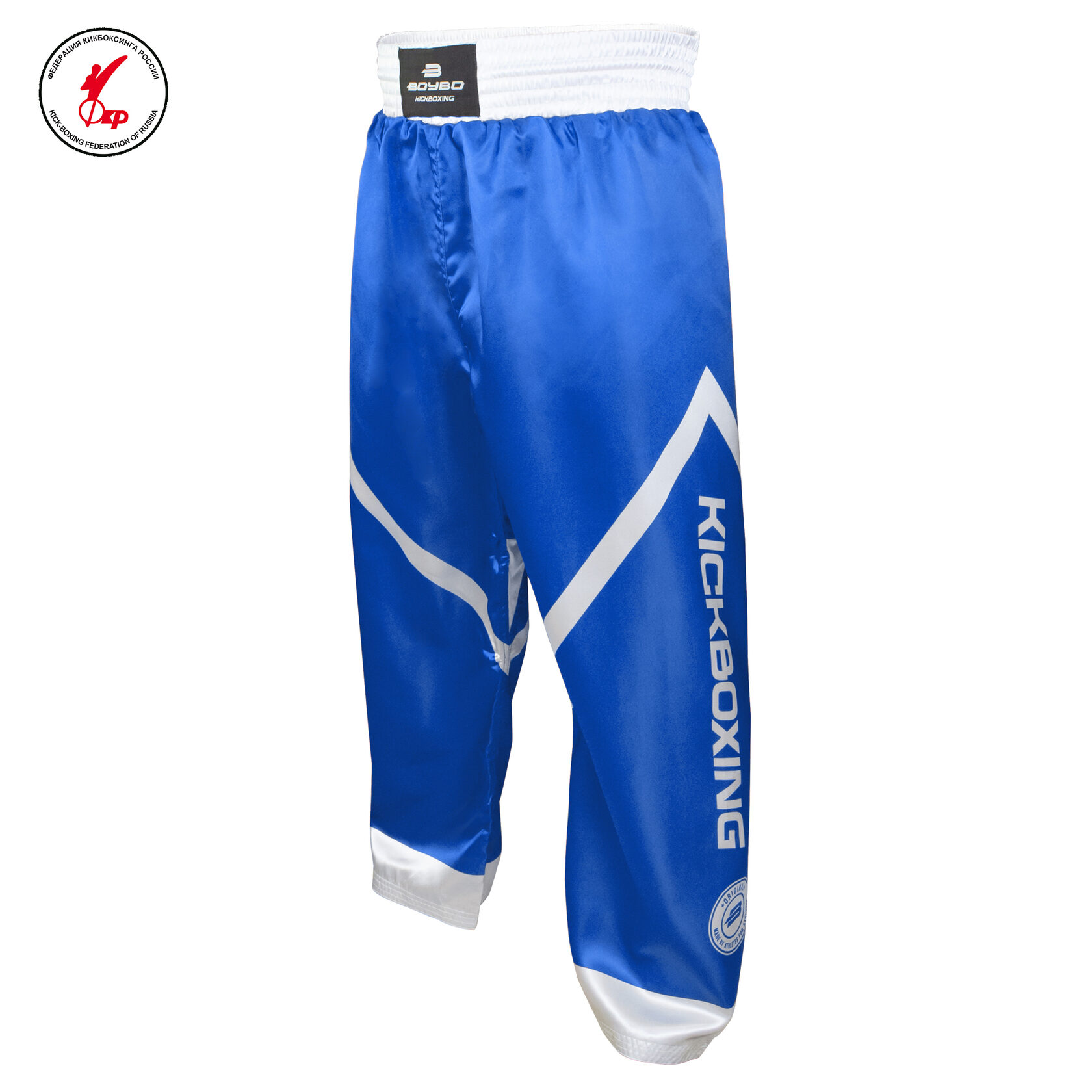  Брюки для кикбоксинга BoyBo KNOCK OUT IK-32 синие 