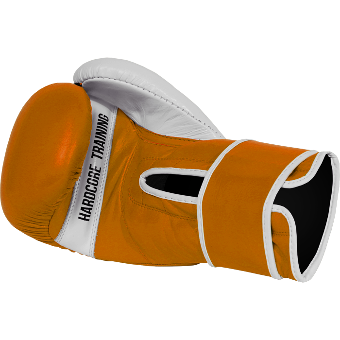  Боксерские перчатки Hardcore Training Premium Mustard/White 