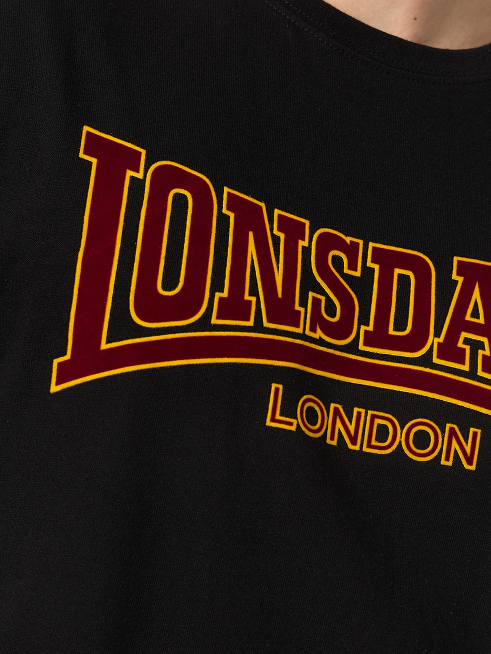  Футболка мужская LONSDALE CLASSIC Black 