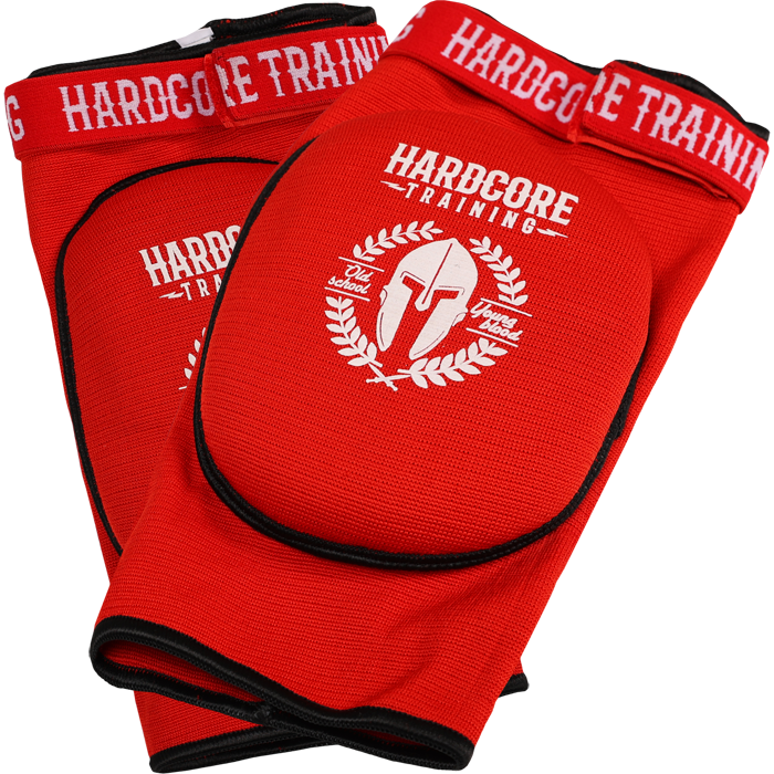  Наколенники Hardcore Training Helmet Red/White 