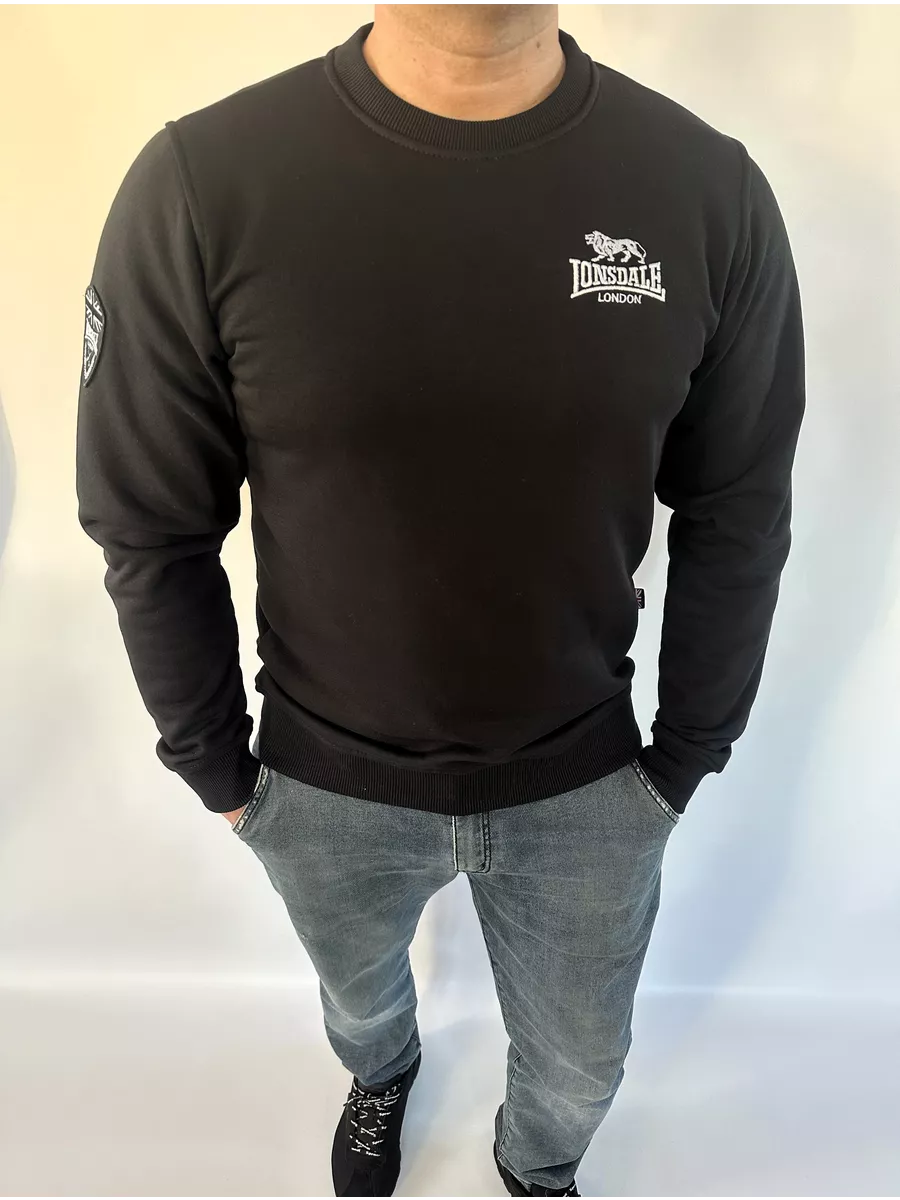  Свитшот Lonsdale BK Small Logo черный 